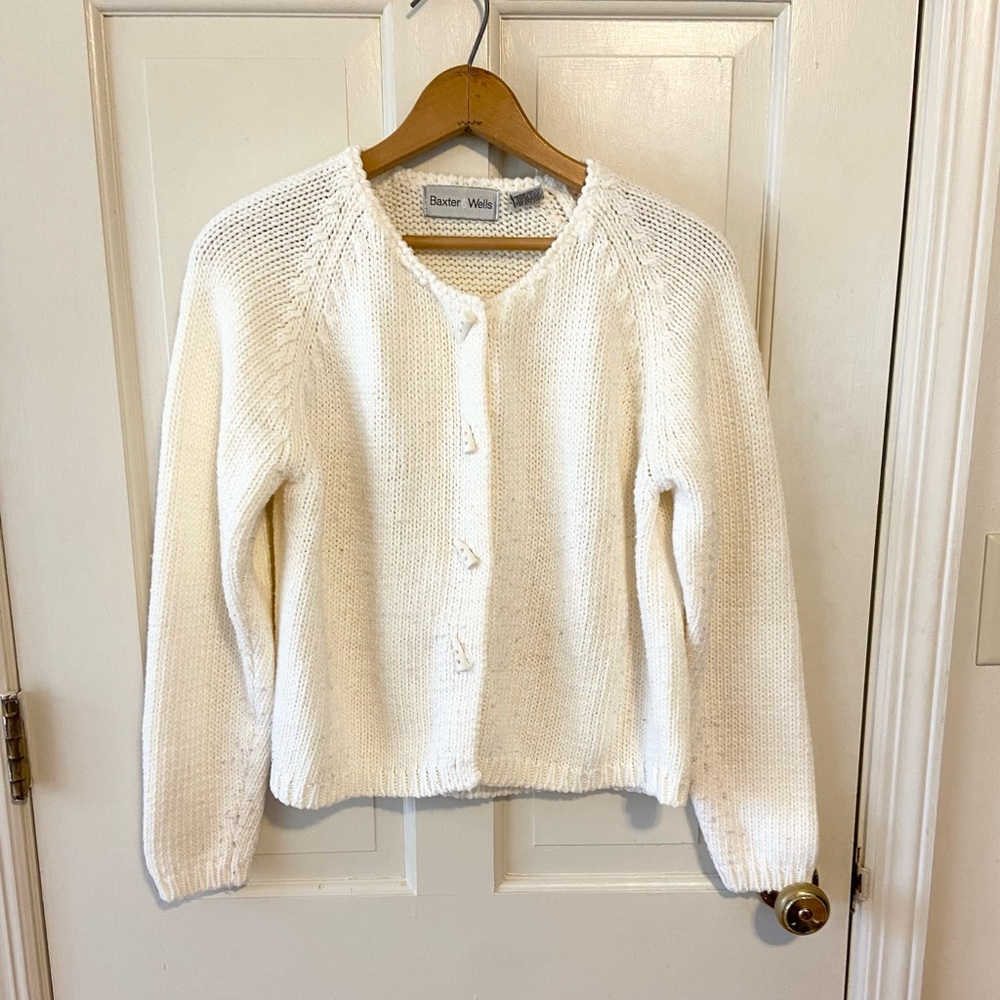 Vintage Baxter & wells cottagecore knit cardigan